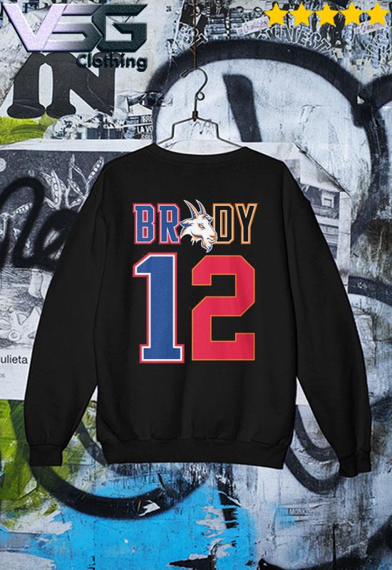 Tampa Bay Buccaneers and New England Patriots #12 Tom Brady Goat s Sweater