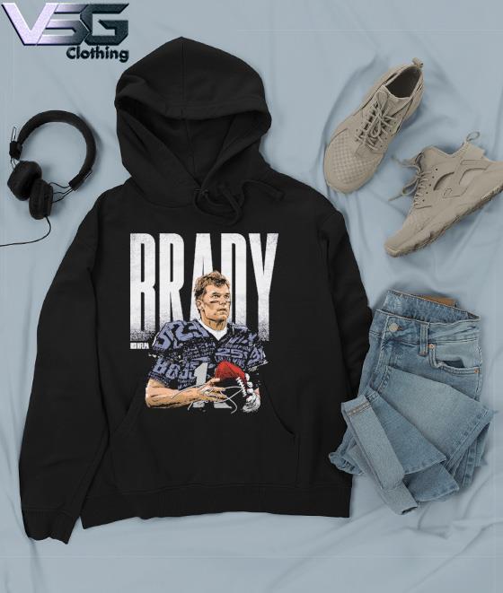 Tom Brady New England Patriots Hockey style front pouch pullover Hoodi