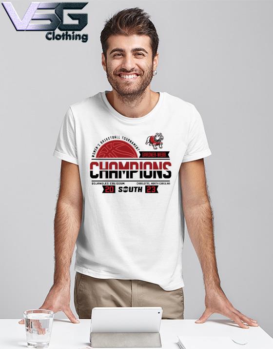 2023 Big South Women's Basketball Conference Tournament Champions Gardner-Webb Bulldogs shirt