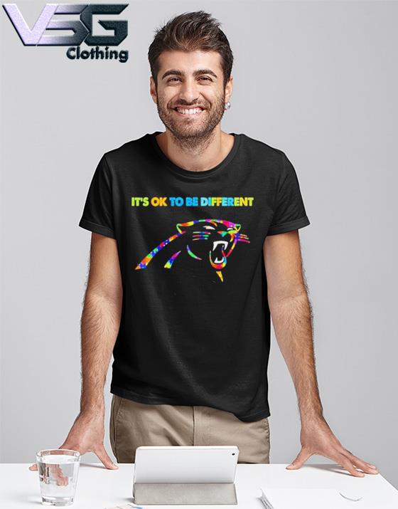 2023 Carolina Panthers Autism It’s ok to be different Tee shirt