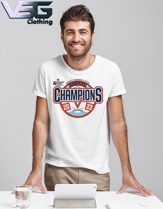 2023 NCAA Women's Swimming & Diving National Champions Virginia Cavaliers T-Shirt