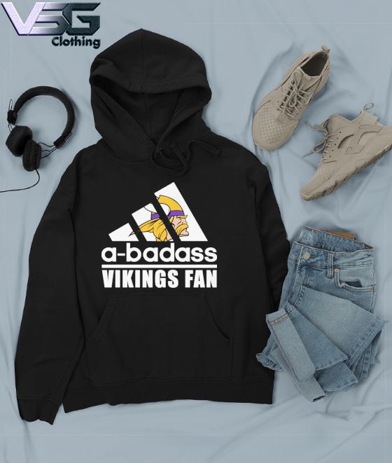 A badass Minnesota Vikings fan shirt, hoodie, sweater, long sleeve