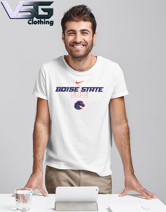 Nike White Boise State Broncos 2023 On Court Bench Long Sleeve T-Shirt