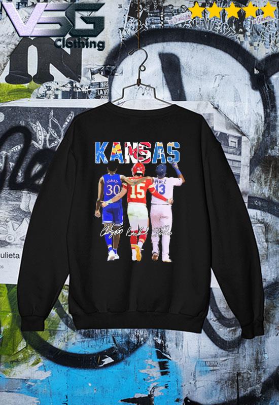 Kansas Patrick Mahomes Ochai Agbaji and Salvador Perez signatures T-shirt,  hoodie, sweatshirt and tank top