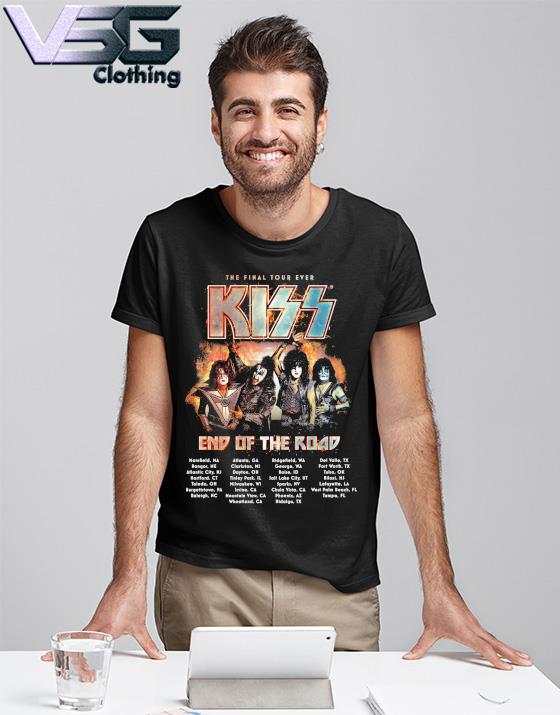 KISS Rock Band 2023 End of the road world tour shirt