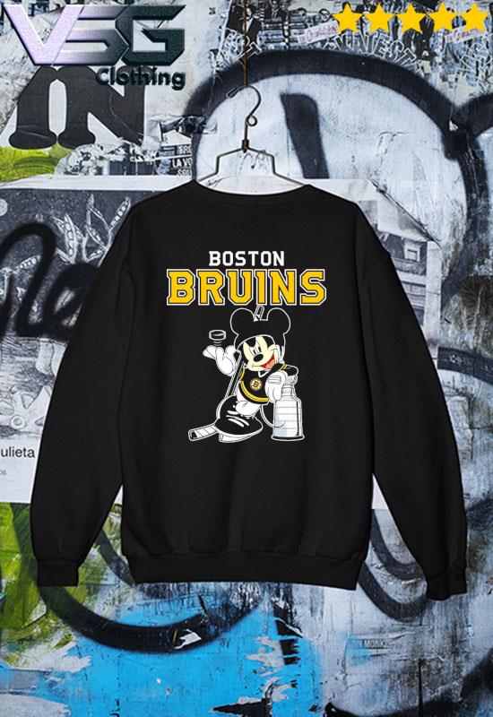 Mickey Boston Bruins With The Stanley Cup Hockey NHL T-Shirt