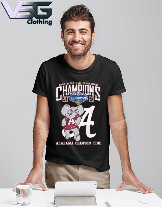 Official Alabama Crimson Tide 2023 Men’s Basketball Tournament Champions mascot T-Shirt