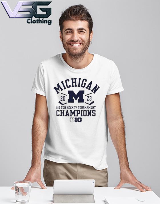 Official Champion University of Michigan Hockey 2023 Big Ten Tournament Champions s T- Shirt