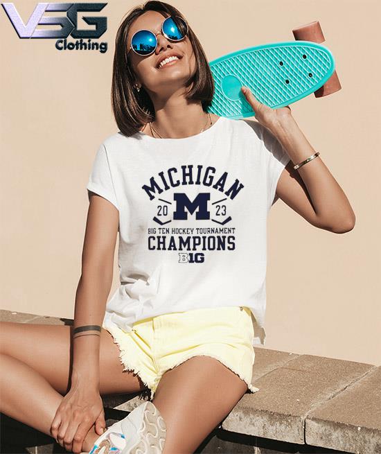 Official Champion University of Michigan Hockey 2023 Big Ten Tournament Champions shirt