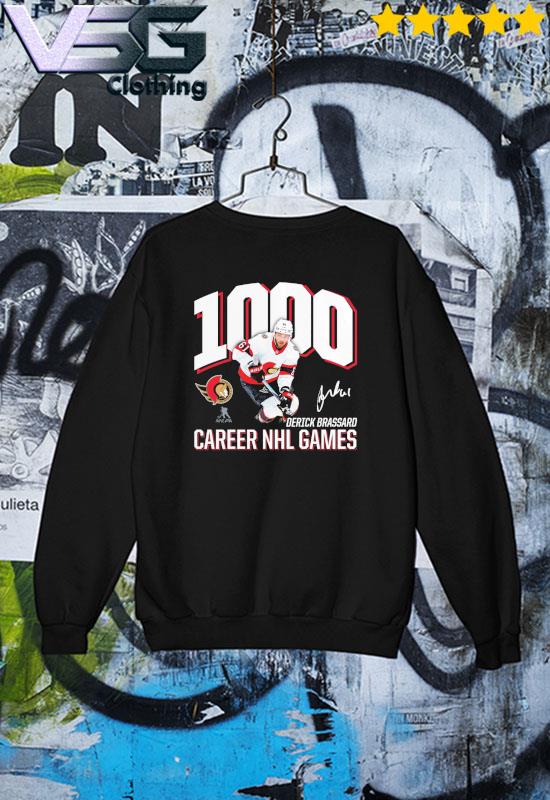 Official derick Brassard Ottawa Senators 1,000 Career Games Shirt