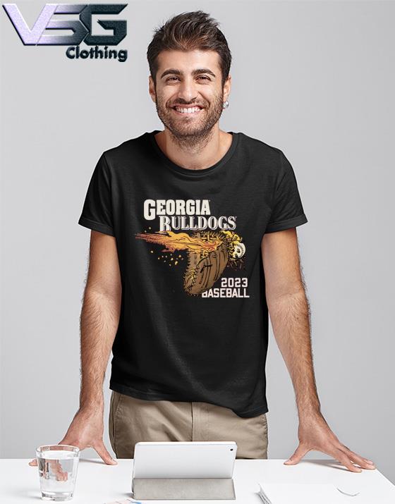 Official Georgia Bulldogs 2023 baseball Hot Hands T-shirt
