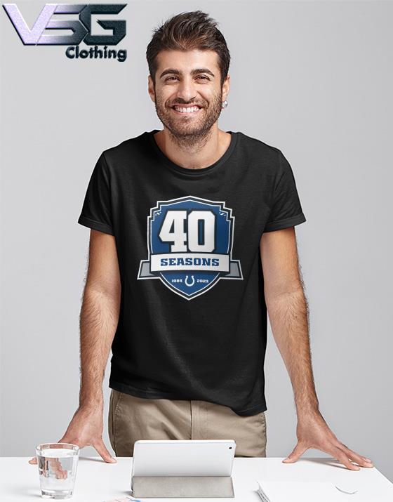 SALE 30%!!! Indianapolis Colts 40th Anniversary 1984-2023 Unisex T