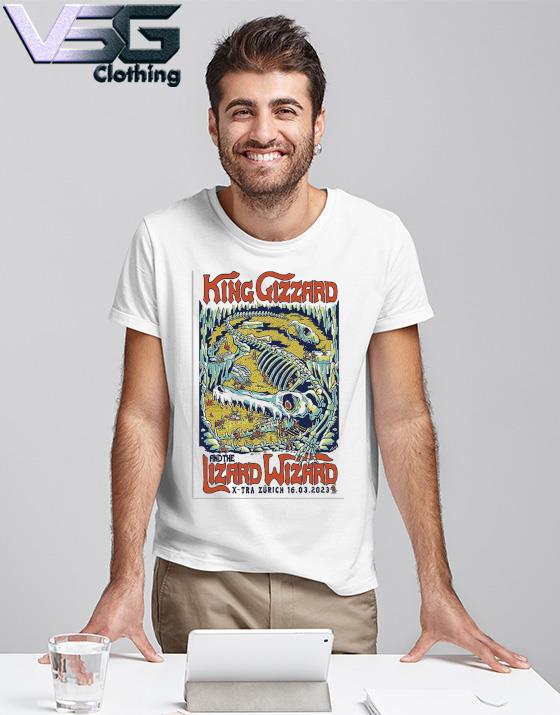 Official King Gizzard March 16 2023 X-tra, Zurich, Switzerland Poster s T- Shirt