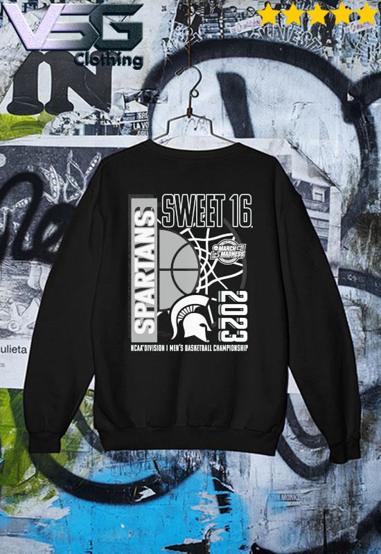 Michigan State Spartans Sweet 16 2023 NCAA division men's basketball  championship shirt, hoodie, sweater and long sleeve