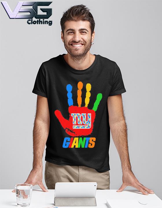 New York Giants Hand Autism 2023 NFL Shirt