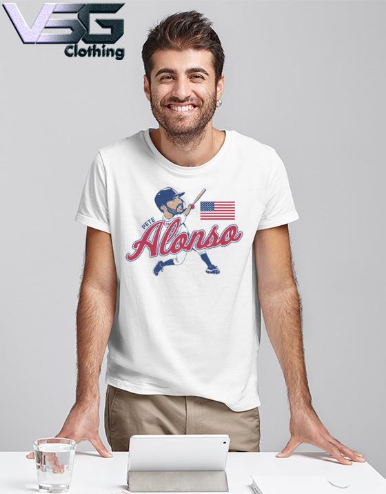 Pete Alonso New York Mets USA Fflag Caricature Shirt - Freedomdesign