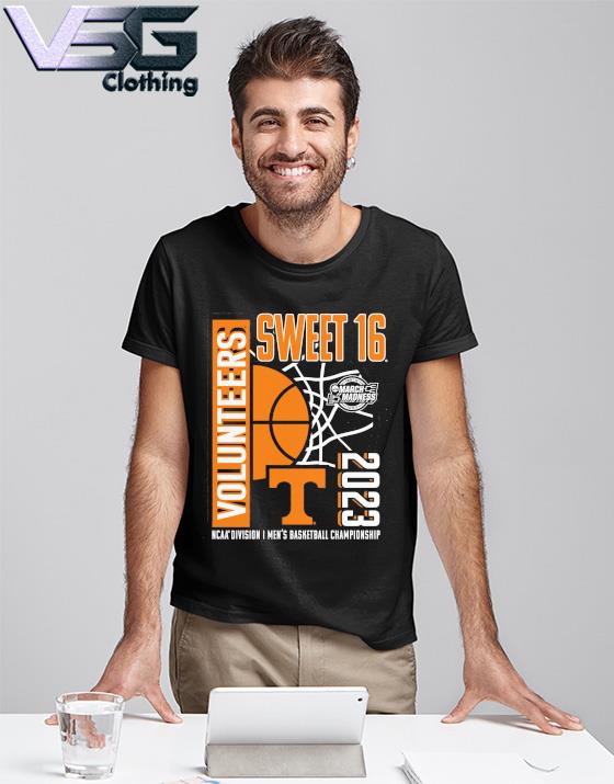 Official Tennessee Volunteers Sweet 16 march madness 2023 NCAA Division I men's Basketball Championship shirt