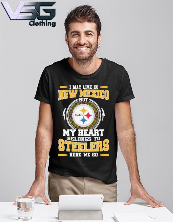 Pittsburgh Steelers Logo Heart Let's Go Steelers Shirt