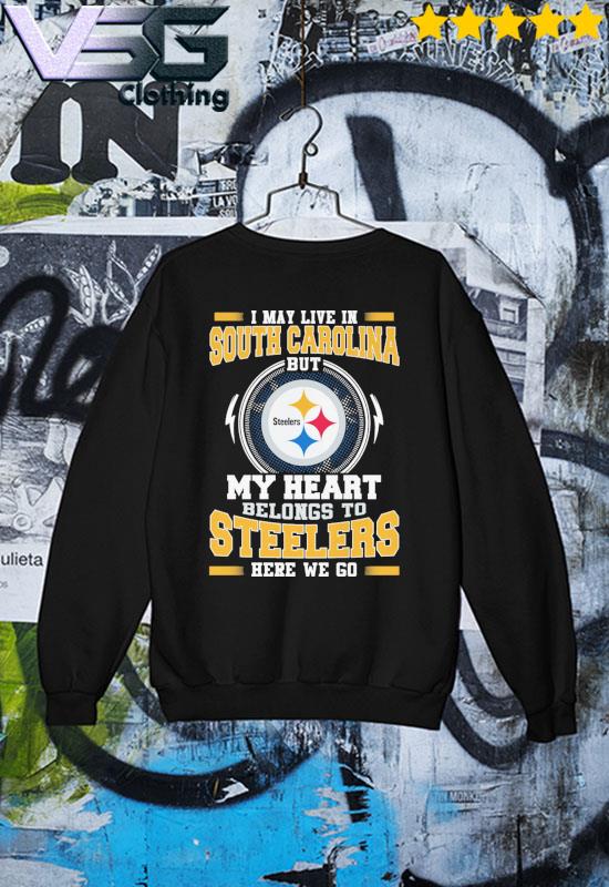 Pittsburgh Steelers Logo Heart Let's Go Steelers Shirt