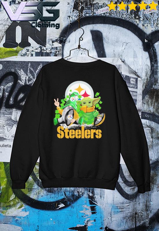 Pittsburgh Steelers Grogu St Patrick Day 3D Hoodie All Over Printed -  T-shirts Low Price