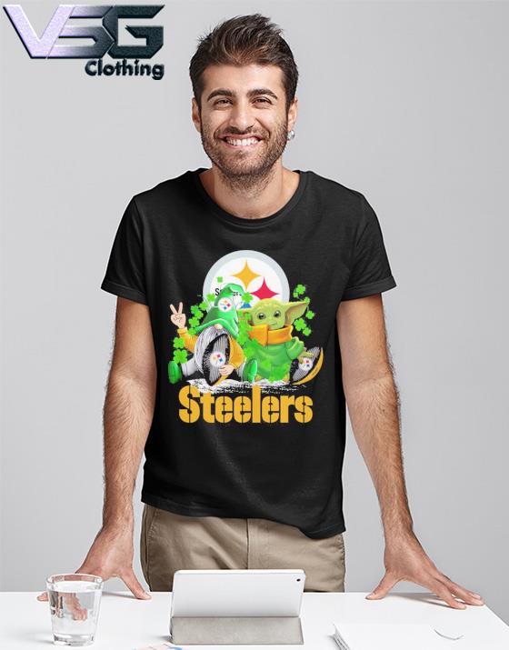 Pittsburgh Steelers Grogu St Patrick Day 3D Hoodie All Over Printed -  T-shirts Low Price