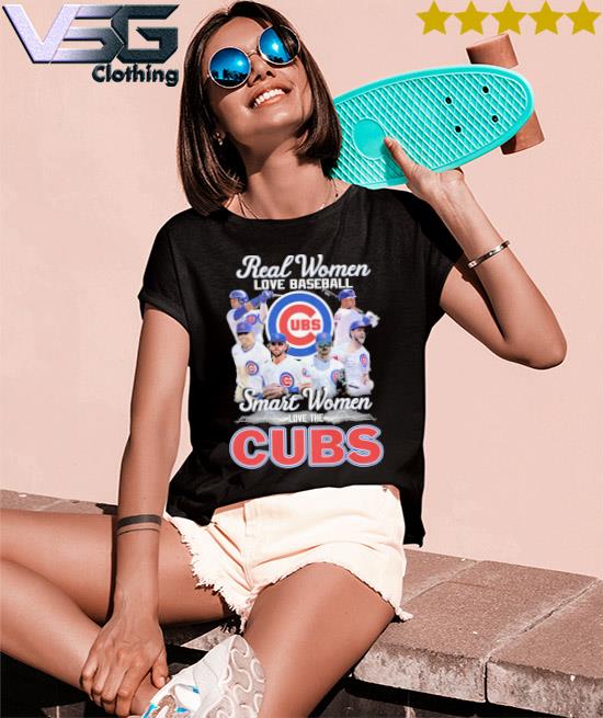 Funny real women love baseball smart women love the Chicago Cubs 2023 shirt,  hoodie, sweater, long sleeve and tank top