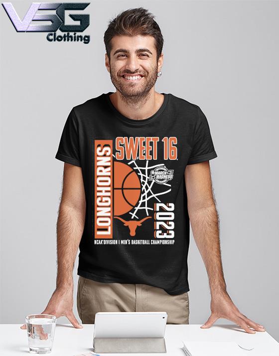 Texas Longhorns 2023 NCAA Men's Basketball Tournament March Madness Sweet 16 T-Shirt