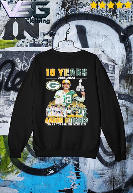 Green bay football Aaron Rodgers signature shirt, hoodie, sweater, long  sleeve and tank top