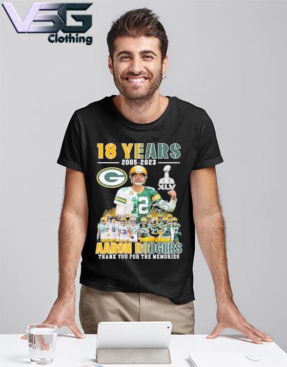 Thank You Legend Aaron Rodgers Green Bay Packers 2005-forever Signature  Shirt - Shibtee Clothing