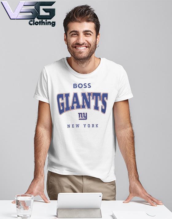 Men's Boss x NFL White New York Giants Huddle T-Shirt Size: Small