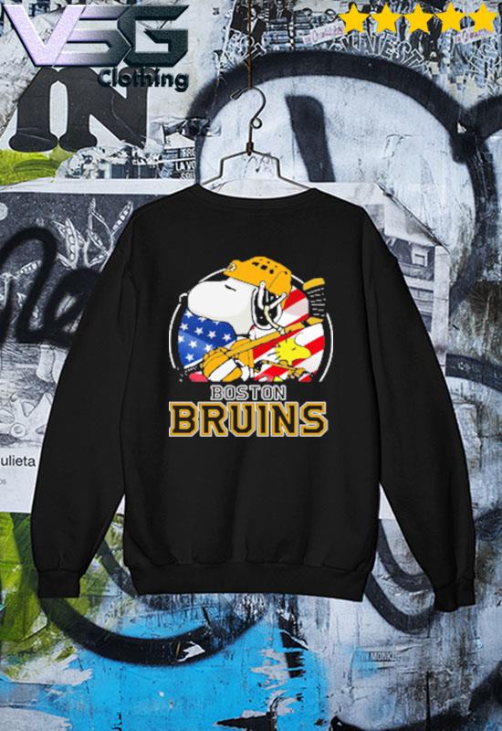 Boston Bruins Ice Hockey Snoopy And Woodstock NHL Youth Hoodie 