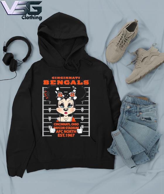 Cincinnati Bengals Minnie Mouse Cincinnati Ohio Paycor Stadium Afc North  Est 1967 Shirt