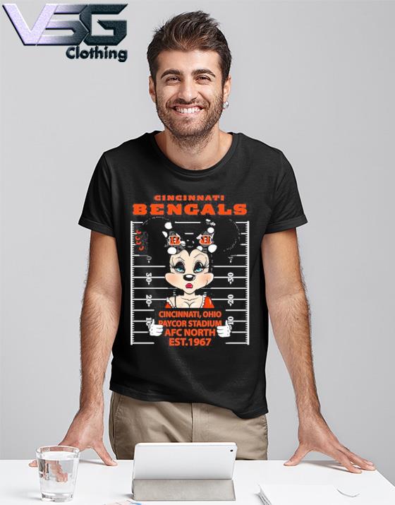 Cincinnati Bengals Minnie Mouse Cincinnati Ohio Paycor Stadium Afc North  Est 1967 Shirt