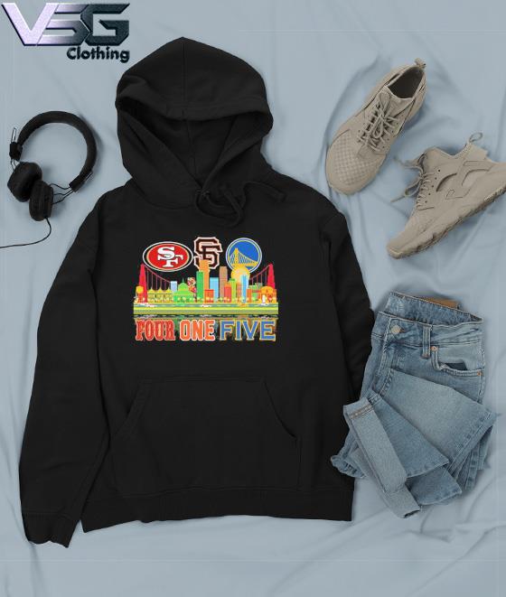 Four One Five City San Francisco 49ers Logo And San Francisco Giants Logo  And Golden State Warriors Logo Shirt, hoodie, sweater, long sleeve and tank  top