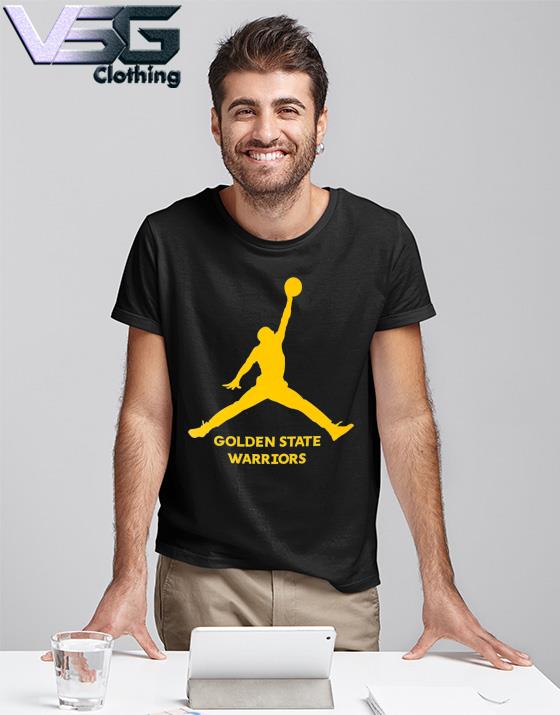 Golden State Warriors Jordan Brand Essential 2023 Black T Shirt - Banantees