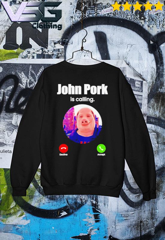 NEW LIMITED Funny Pig Meme John Pork Is Calling Answer Call Phone T-Shirt