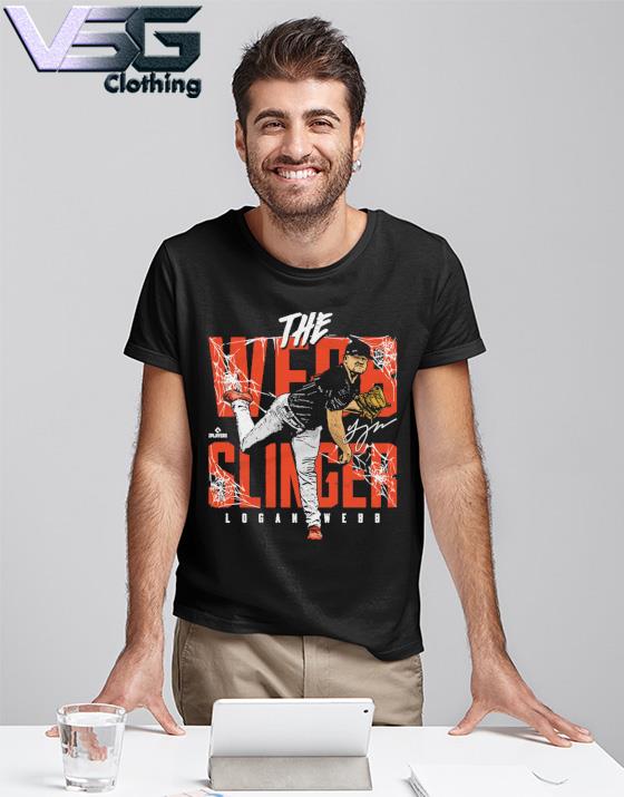 Official Logan Webb San Francisco Webb Slinger signature t-shirt