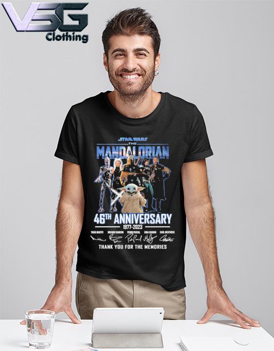 Star Wars 46th 1977-2023 Anniversary Thank For The Memories Tshirt Men 