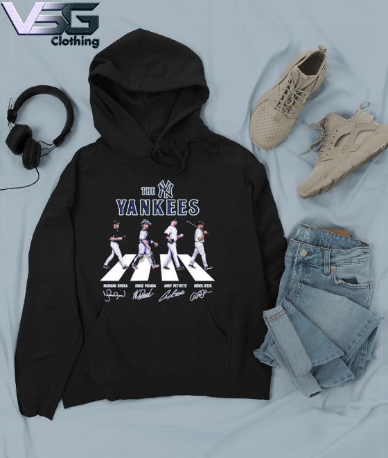 Official The Yankees Legend Mariano Rivera, Jorge Posada, Andy Pettitte and  Derek Jeter abbey road signatures shirt, hoodie, sweater, long sleeve and  tank top