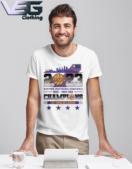 Los Angeles Lakers 2022-2023 NBA Finals Champions logo T-shirt