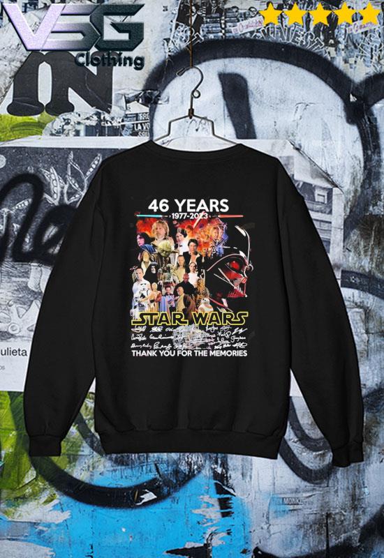 46 Years Star Wars Thank You For The Memories Shirt, hoodie