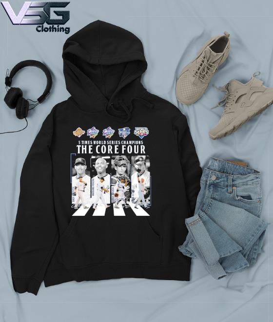 Official The core four new york yankees 5 time T-shirt, hoodie, tank top,  sweater and long sleeve t-shirt