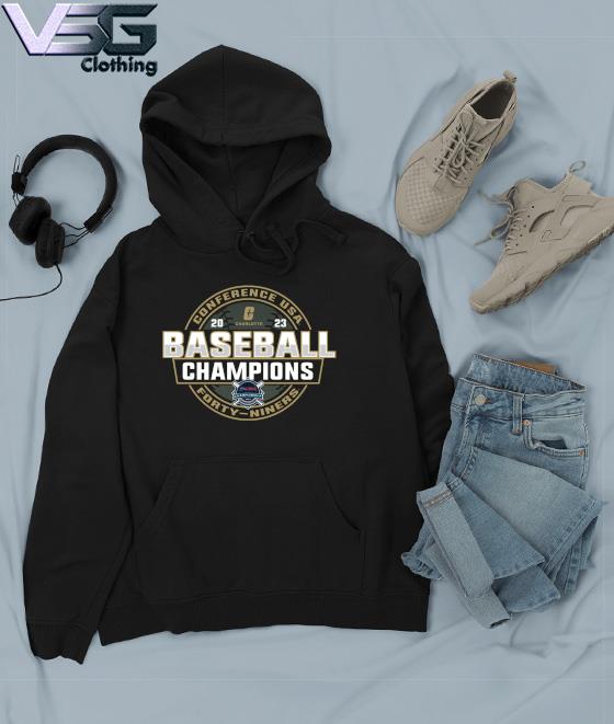 Official 2023 division i champions baseball charlotte 49ers baseball shirt,  hoodie, tank top, sweater and long sleeve t-shirt