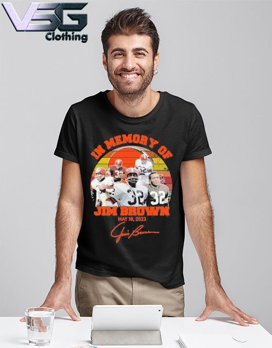Jim Brown Cleveland Browns 1957-1965 Black T-Shirt