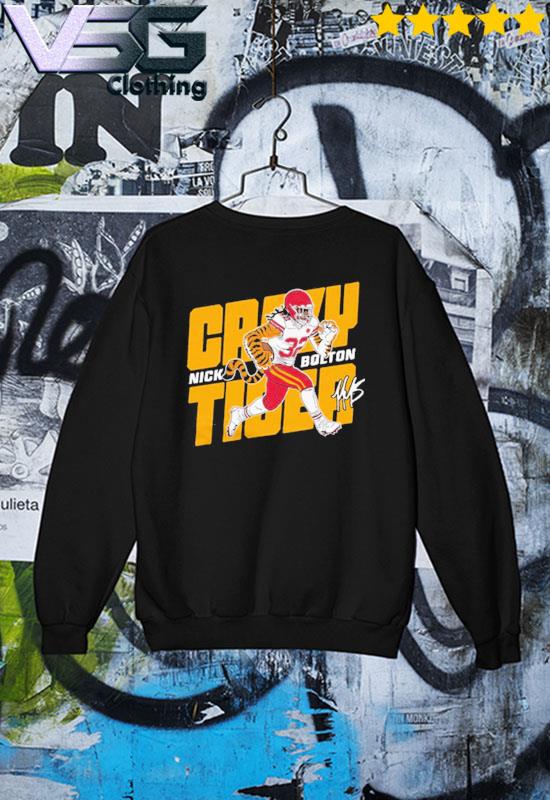 Official Nick Bolton Crazy Tiger Shirt, hoodie, sweater, long sleeve and  tank top