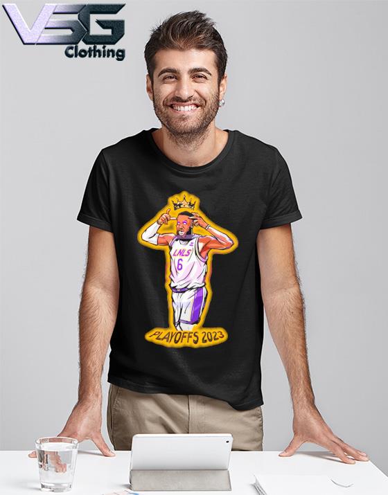 The King Playoffs 2023 Late Night Show Lebron James Lakers Shirt