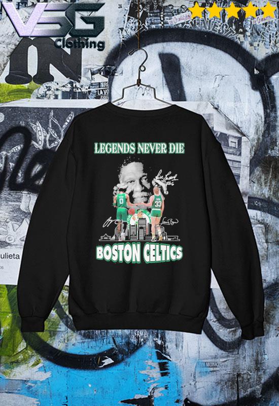 Boston Celtics Jayson Tatum And Larry Bird Legends Never Die signatures  shirt, hoodie, sweater, long sleeve and tank top