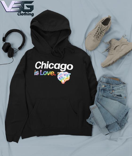 Chicago Bears is love city pride team logo shirt, hoodie, sweater, long  sleeve and tank top