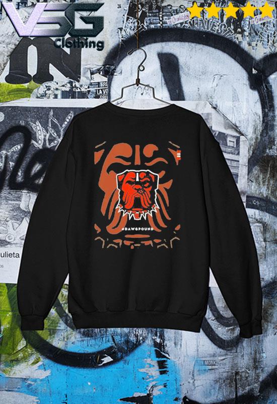 Cleveland browns dog logo shirt, hoodie, sweater, long sleeve and