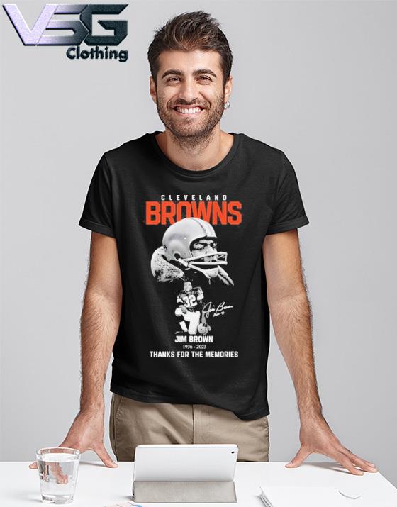 Cleveland Browns Jim Brown 1936-2023 Thank You For The Memories Unisex T- Shirt, hoodie, sweater, long sleeve and tank top